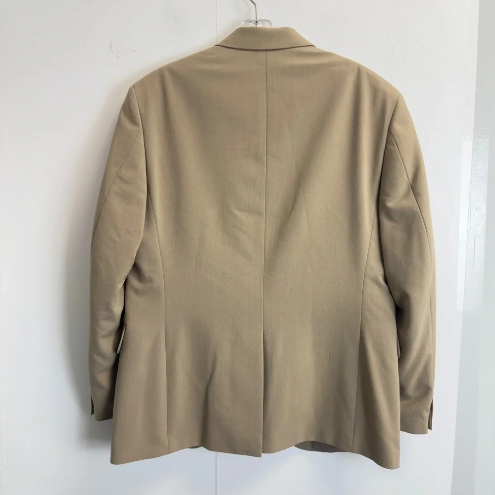 NEW Dockers Mens 38S Khaki Tan Stretch Two Button Blazer Sport Coat